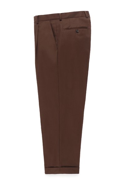 PLEATED TROUSERS (BROWN)