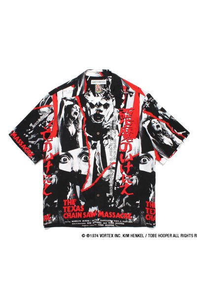 THE TEXAS CHAINSAW MASSACRE / S/S HAWAIIAN SHIRT ( TYPE-2 ) (MONO)