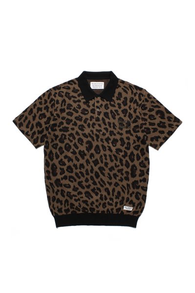 LEOPARD KNIT POLO SHIRT（BLOWN）