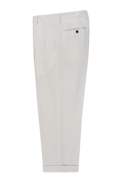 DOUBLE PLEATED TROUSERS（OFF WHITE）