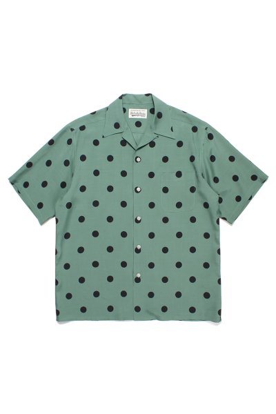 HAWAIIAN SHIRT S/S ( TYPE-4 )(GREEN)