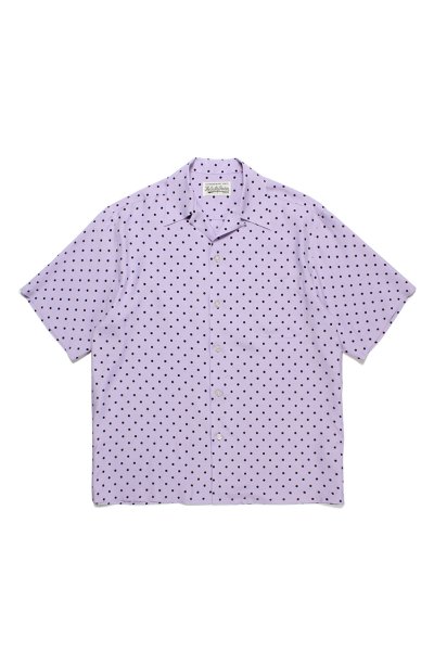 HAWAIIAN SHIRT S/S ( TYPE-5 )(PURPLE)