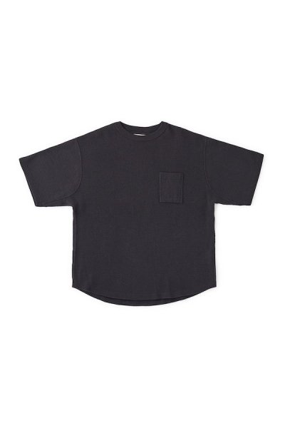 WAVY RIB SPORTS SHIRTS(short sleeve) (BLACK)