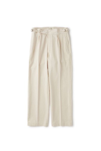 SIDE BUCKLE GRUKHA TROUSER (BONE)