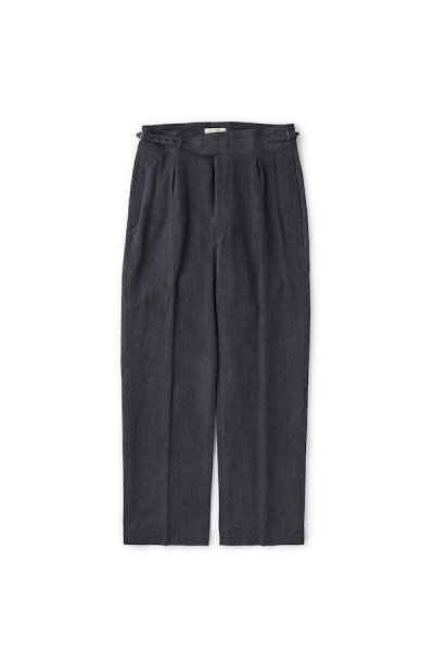 SIDE BUCKLE GRUKHA TROUSER (GRAPHITE)