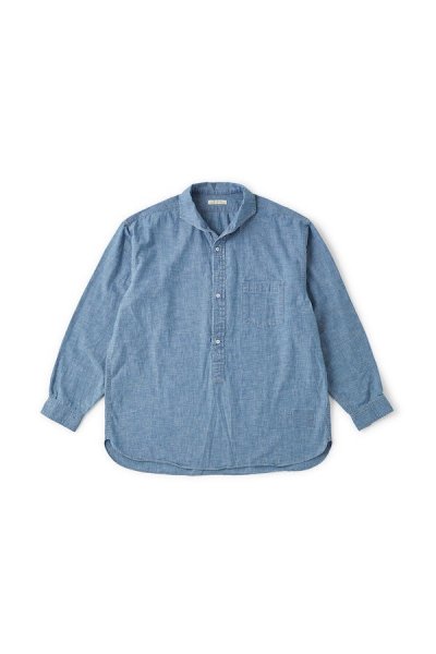 CAMP COLLAR SHIRTS( INDIGO CHAMBRAY)