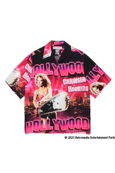 HOLLYWOOD CHAINSAW HOOKERS / S/S HAWAIIAN SHIRT ( TYPE-1 ) (COLOR)