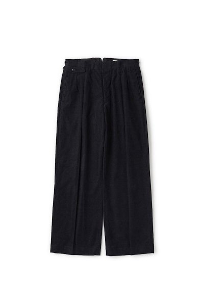 DOUBLE-PLEATED BUGS TROUSER(BLACK)