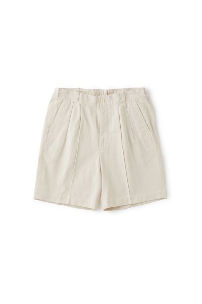 FRONT TUCK ARMY SHORTS (BONE)