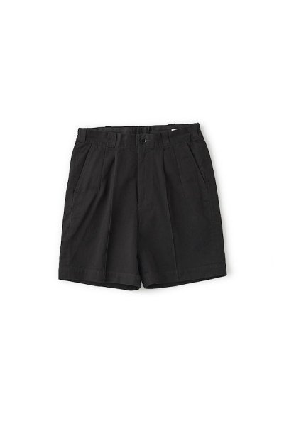 FRONT TUCK ARMY SHORTS (BLACK)