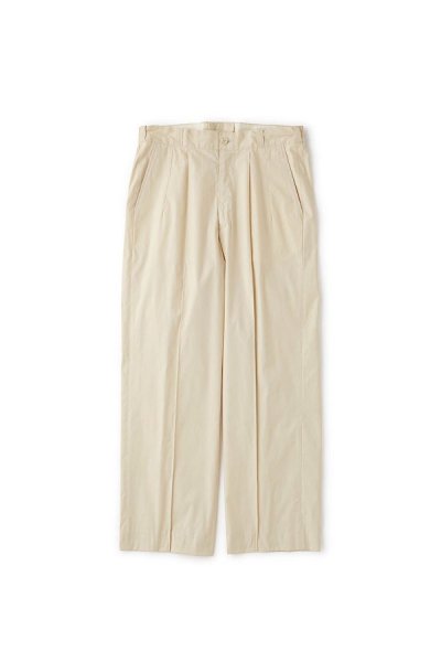 FRONT TUCK ARMY TROUSER (BUTTER)