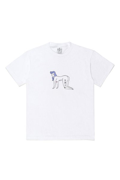 CREW NECK T-SHIRT ( TYPE-3 ) (WHITE)