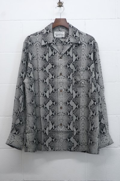 HAWAIIAN SHIRT L/S ( TYPE-1 ) (GRAY)