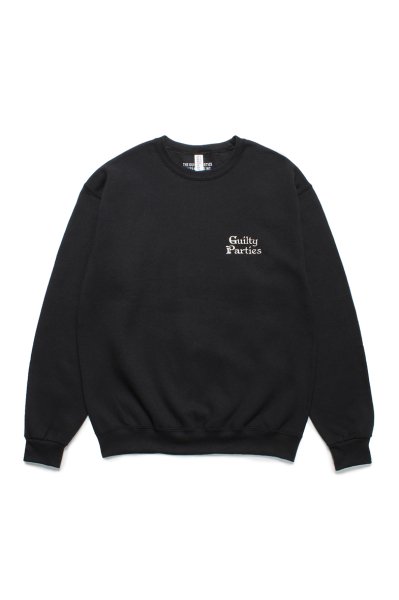 CREW NECK SWEAT SHIRT ( TYPE-2 )(BLACK)