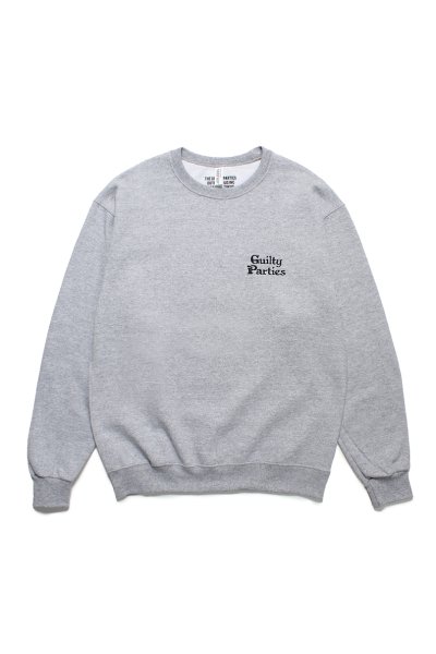 CREW NECK SWEAT SHIRT ( TYPE-2 )(GRAY)