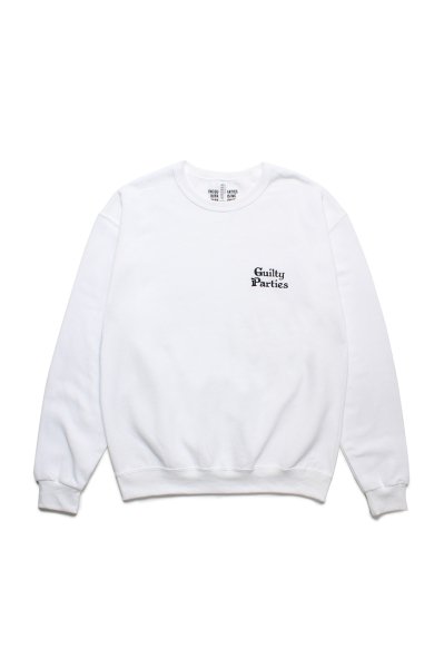 CREW NECK SWEAT SHIRT ( TYPE-2 )(WHITE)