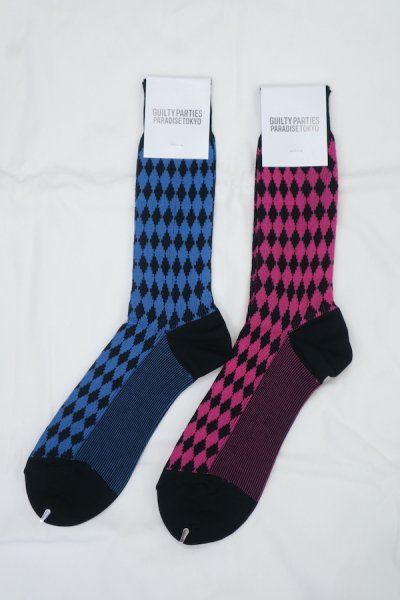 DIAMOND JACQUARD SOCKS