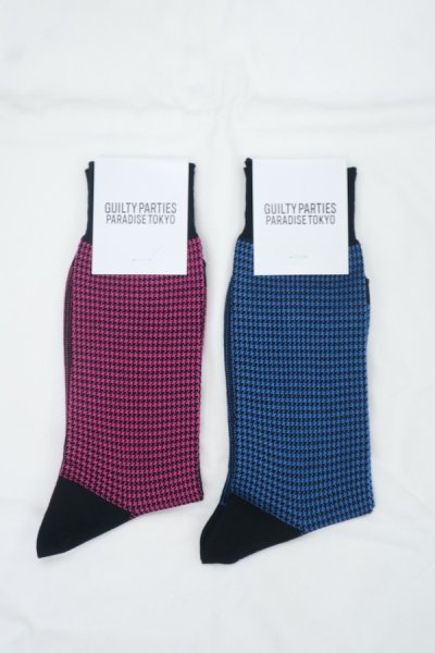 HOUNDSTOOTH JACQUARD SOCKS