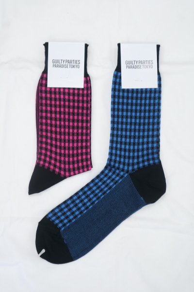 GINGHAM CHECK JACQUARD SOCKS