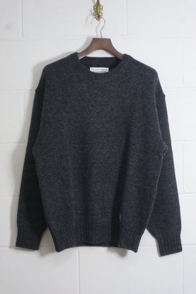 CLASSIC CREW NECK SWEATER ( TYPE-1 ) (CHARCOAL)