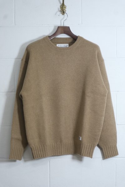 CLASSIC CREW NECK SWEATER ( TYPE-1 ) (BEIGE)