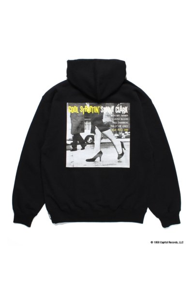 BLUE NOTE / MIDDLE WEIGHT PULLOVER HOODED SWEAT SHIRT ( TYPE-2 )（BLACK）