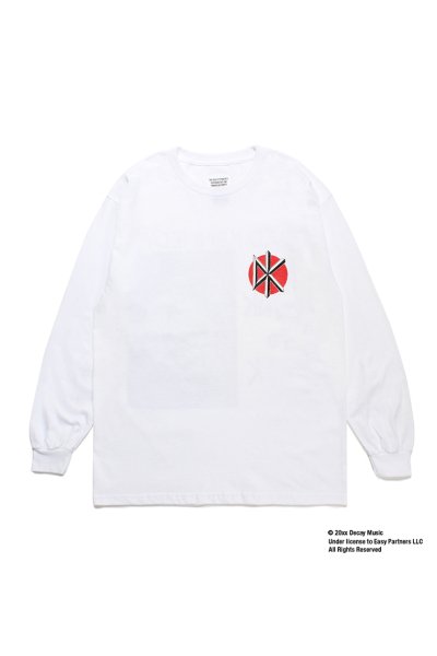 DEAD KENNEDYS / CREW NECK LONG SLEEVE T-SHIRT (WHITE)