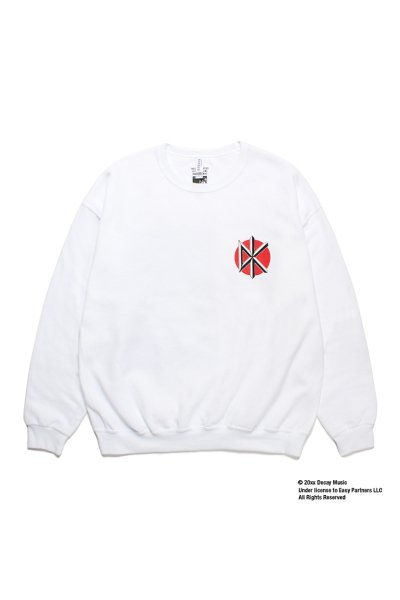 DEAD KENNEDYS / CREW NECK SWEAT SHIRT (WHITE)