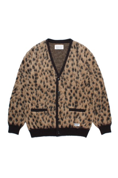 LEOPARD MOHAIR CARDIGAN ( TYPE-1 ) (BEIGE)