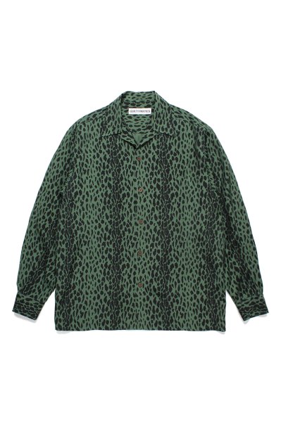 HAWAIIAN SHIRT L/S ( TYPE-4 ) (GREEN)