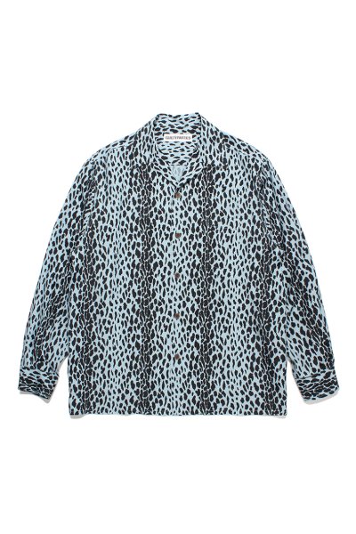 HAWAIIAN SHIRT L/S ( TYPE-4 ) (BLUE)