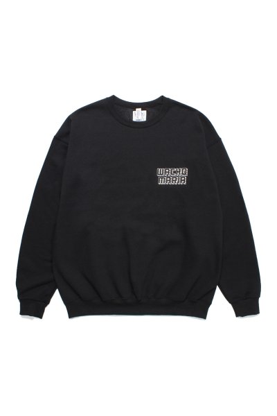 CREW NECK SWEAT SHIRT ( TYPE-6 ) (BLACK)