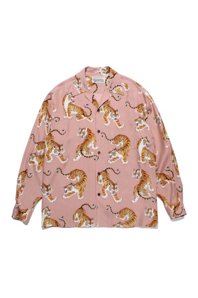 TIM LEHI / HAWAIIAN SHIRT L/S ( TYPE-3 ) (PINK)