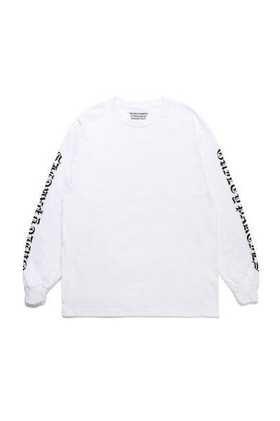 TIM LEHI / CREW NECK LONG SLEEVE T-SHIRT ( TYPE-3 )(WHITE)