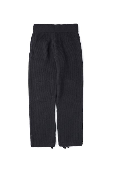 TWEEDY YARN SWEATER TROUSER (BLACK)