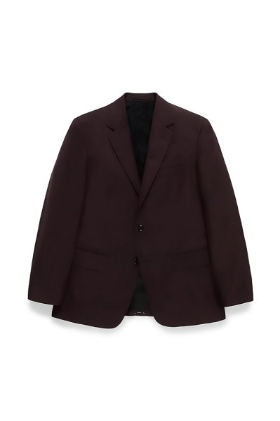 SSINGLE BREASTED JACKET ( TYPE-5) (BURGUNDY)