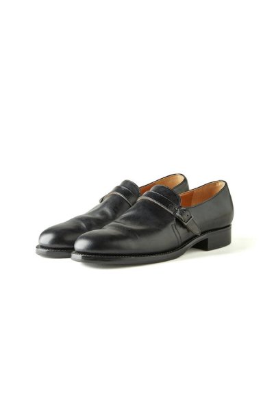 “The Jodhpur”ARTISAN LEATHER STRAP SHOES(BLACK HORSE BUTT)