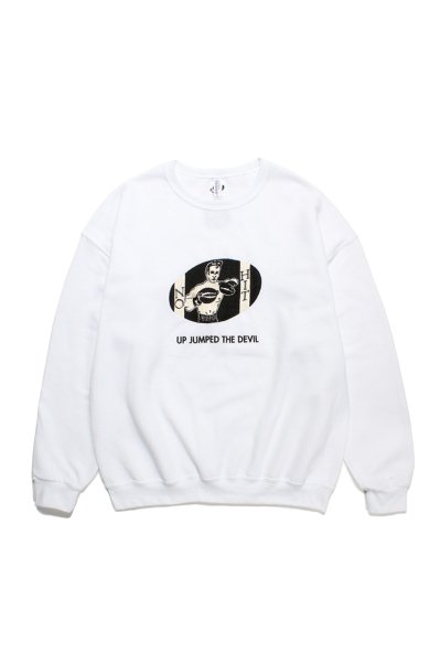 CREW NECK SWEAT SHIRT ( TYPE-3 ) (WHITE)