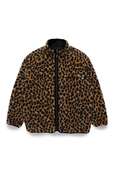 REVERSIBLE LEOPARD BOA JACKET (BEIGE)