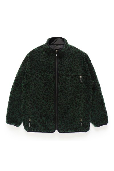 REVERSIBLE LEOPARD BOA JACKET (GREEN)