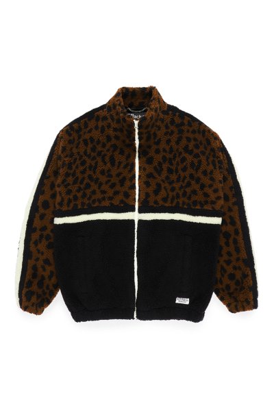 LEOPARD BOA TRACK JACKET (BROWN)