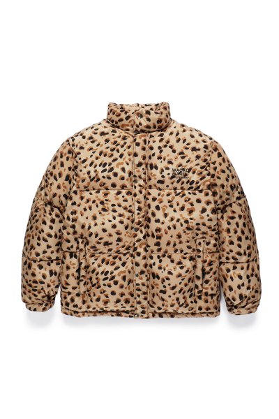 LEOPARD DOWN JACKET (BEIGE)