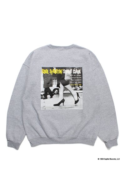 BLUE NOTE / CREW NECK SWEAT SHIRT ( TYPE-2 ) (GRAY)