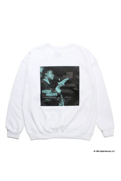 BLUE NOTE / CREW NECK SWEAT SHIRT ( TYPE-3 ) (WHITE)