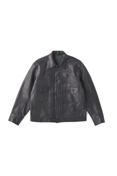 PATINA HORSE-HIDE JEAN JACKET（PATINA BLACK)