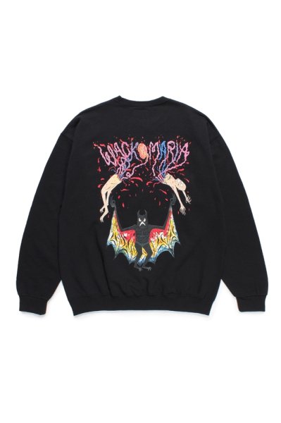 NECK FACE / CREW NECK SWEAT SHIRT ( TYPE-3 )(BLACK)