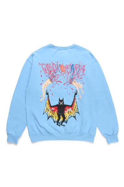 NECK FACE / CREW NECK SWEAT SHIRT ( TYPE-3 )(BLUE)