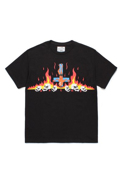 NECK FACE / CREW NECK T-SHIRT ( TYPE-1 )(BLACK)