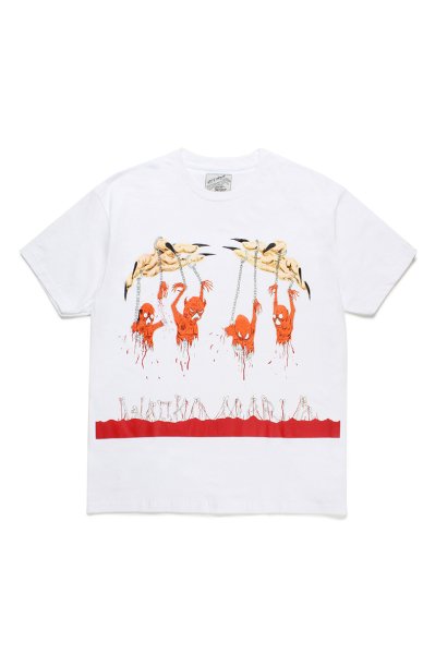 NECK FACE / CREW NECK T-SHIRT ( TYPE-2 )(WHITE)