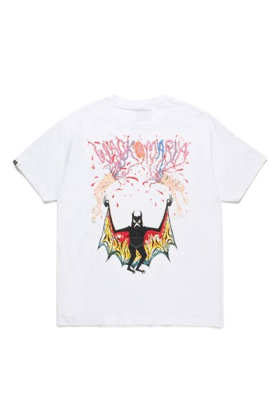 NECK FACE / CREW NECK T-SHIRT ( TYPE-3 )(WHITE)